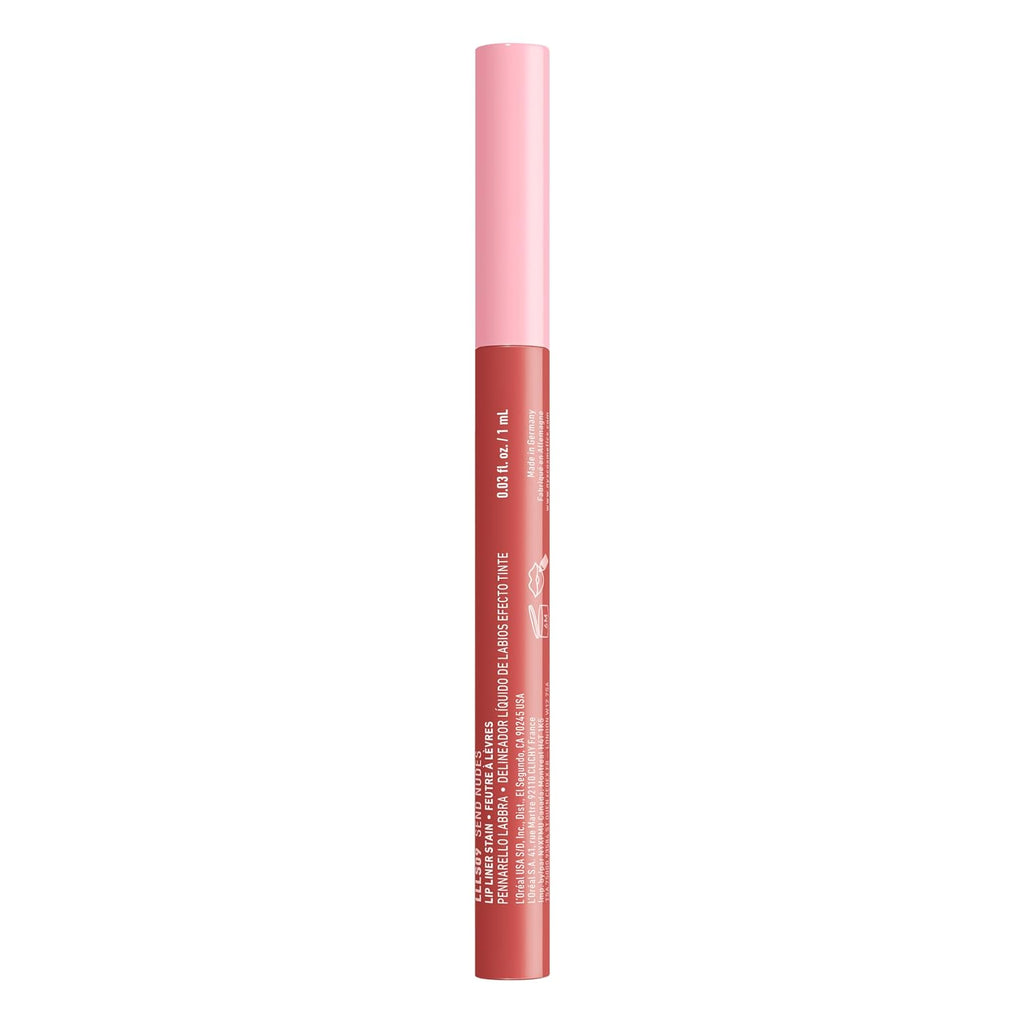 Lip Lingerie Liner Stain, Seamless Make up with All-Day Color, Waterproof Lip Stain Finish - Send Nudes (Rosewood)