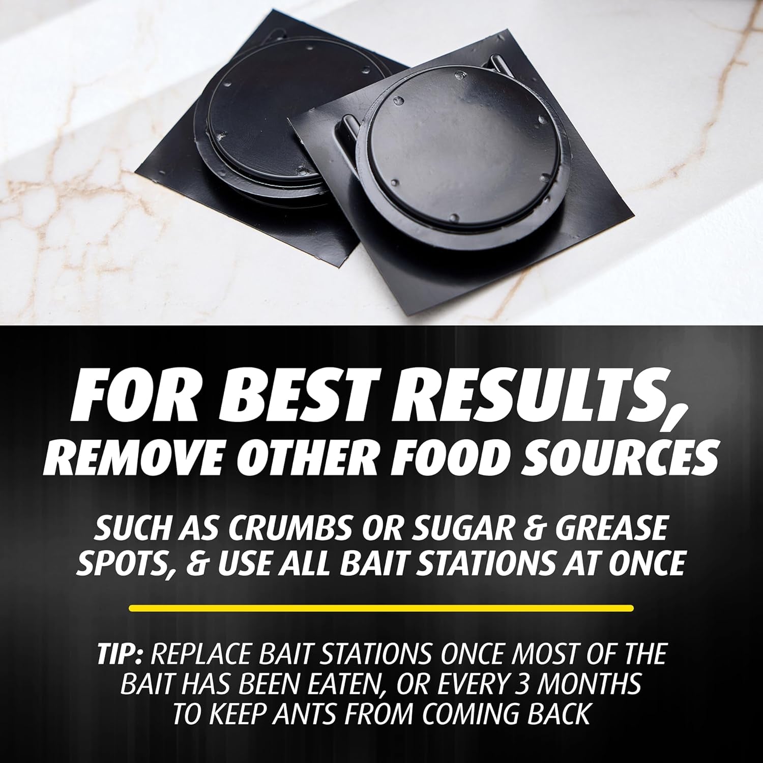 Orthene Ant Killer Ant Bait, Indoor Ant Killer, Kills the Queen and the Colony, 12 Stations