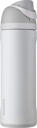 Freesip Insulated Stainless Steel Water Bottle with Straw, Bpa-Free Sports Water Bottle, Great for Travel, 24 Oz, Shy Marshmallow