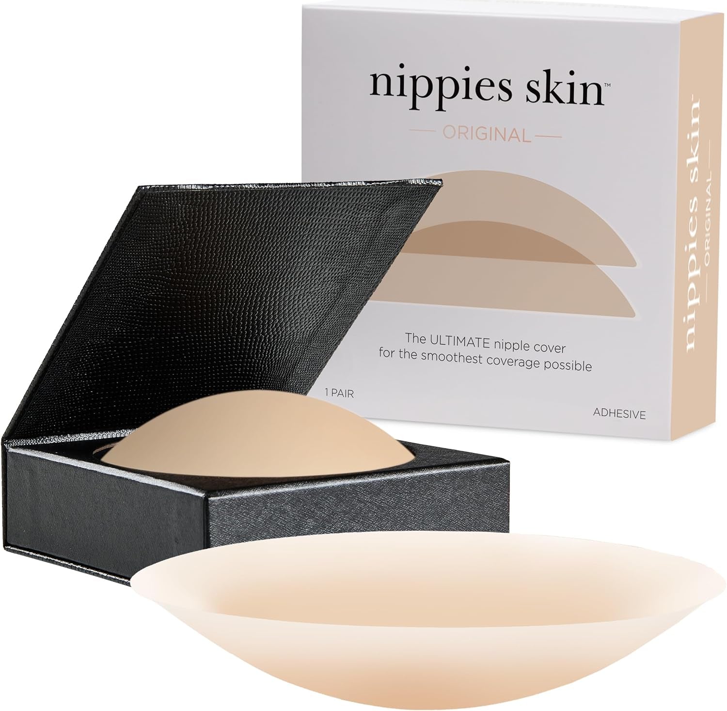 Nipple Covers for Women - Reusable Sticky Silicone Pasties with Travel Case - Original Circle or Lift Style Available