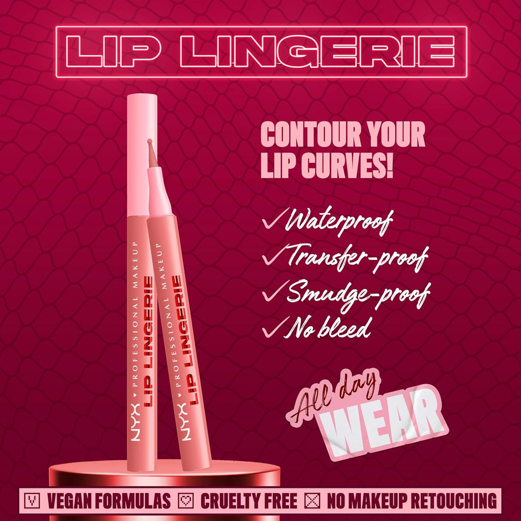 Lip Lingerie Liner Stain, Seamless Make up with All-Day Stain, Waterproof Lip Stain Finish - Cuff Me