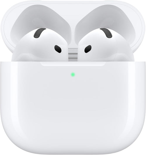Airpods 4 Wireless Earbuds, Bluetooth Headphones, Personalized Spatial Audio, Sweat and Water Resistant, USB-C Charging Case, H2 Chip, up to 30 Hours of Battery Life, Effortless Setup for Iphone