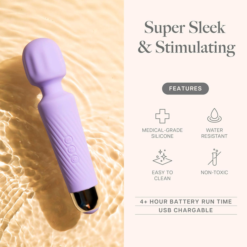 Vibrator Sex Toys – 4 Hour Battery Life | Water Resistant Body Safe Silicone | Clitoral Vibrators Couples Sex Toy with Multi Patterns and Speeds– Clit Stimulator Vibrator for Women – Discreet Gift