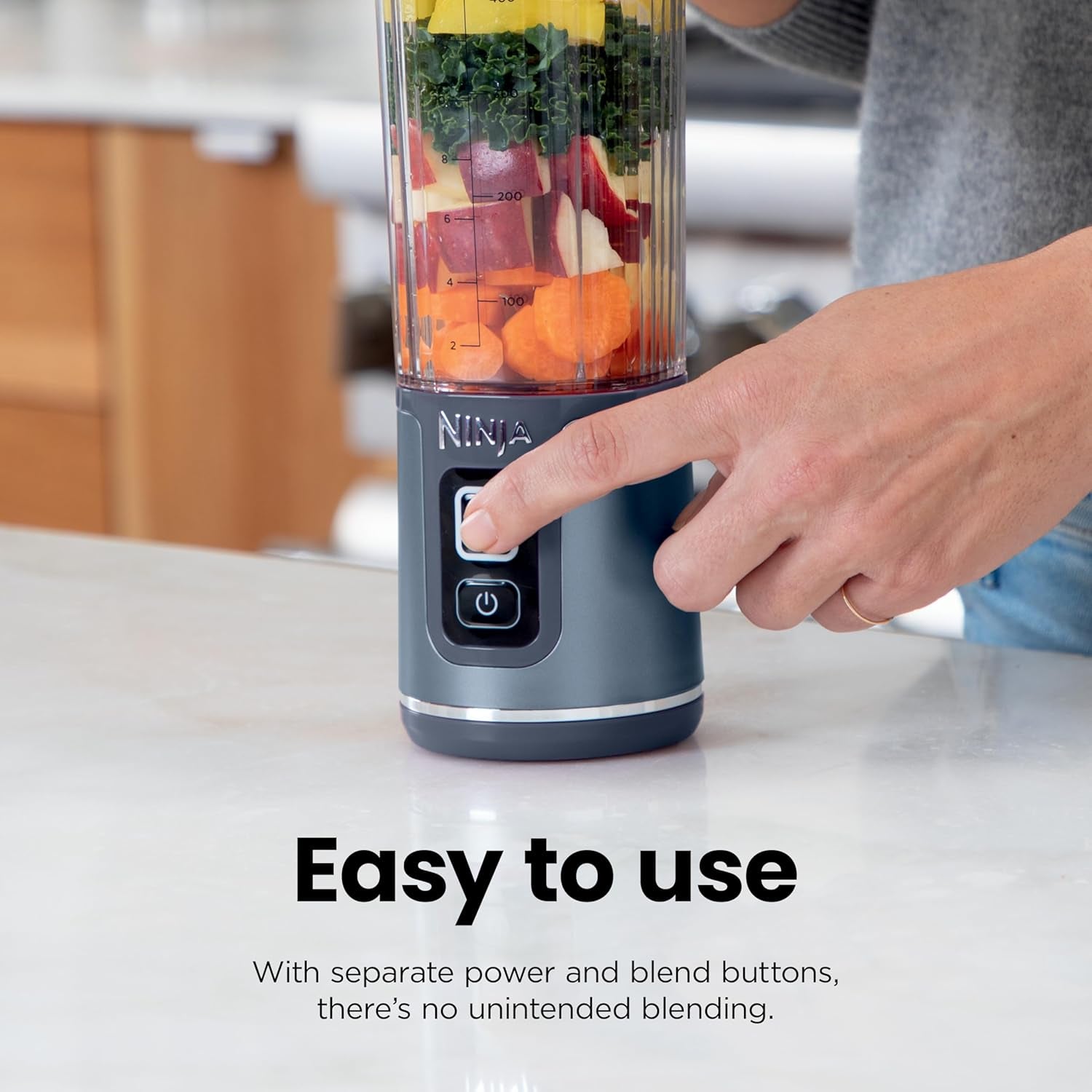 BC151BK Blast Portable Blender, Cordless, 18Oz. Vessel, Personal Blender-For Shakes & Smoothies, BPA Free, Leakproof-Lid & Sip Spout, USB-C Rechargeable, Dishwasher Safe Parts, Black