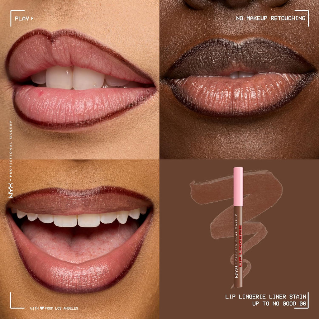 Lip Lingerie Liner Stain, Seamless Make up with All-Day Stain, Waterproof Lip Stain Finish - up to No Good
