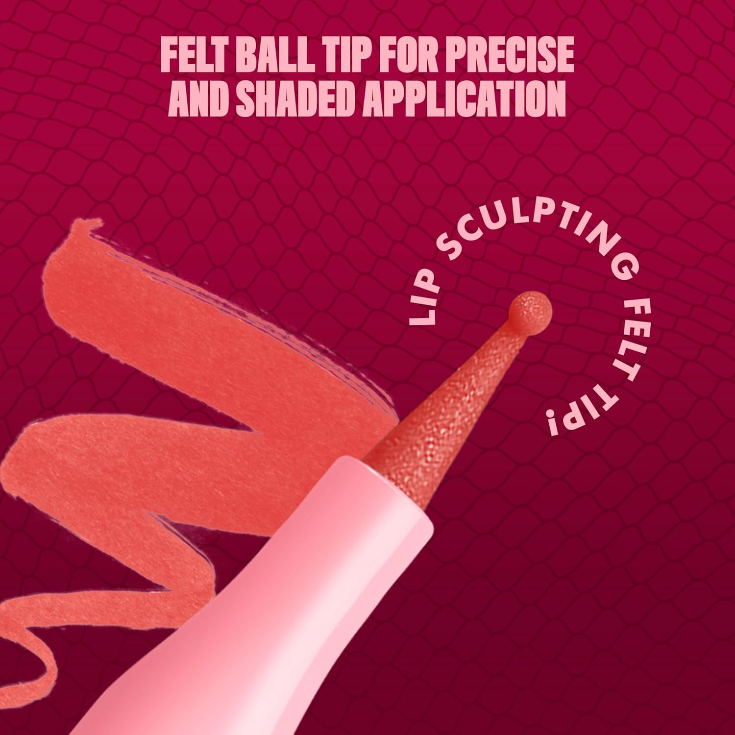 Lip Lingerie Liner Stain, Seamless Make up with All-Day Color, Waterproof Lip Stain Finish - Send Nudes (Rosewood)