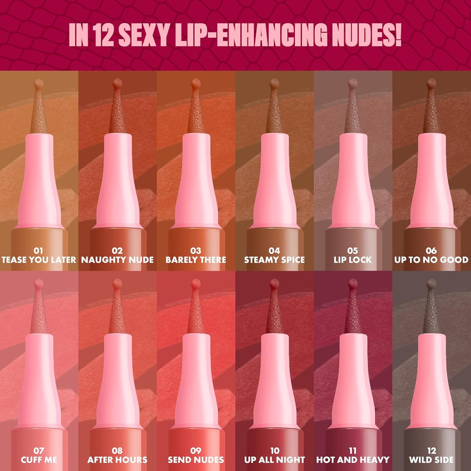 Lip Lingerie Liner Stain, Seamless Make up with All-Day Stain, Waterproof Lip Stain Finish - up to No Good