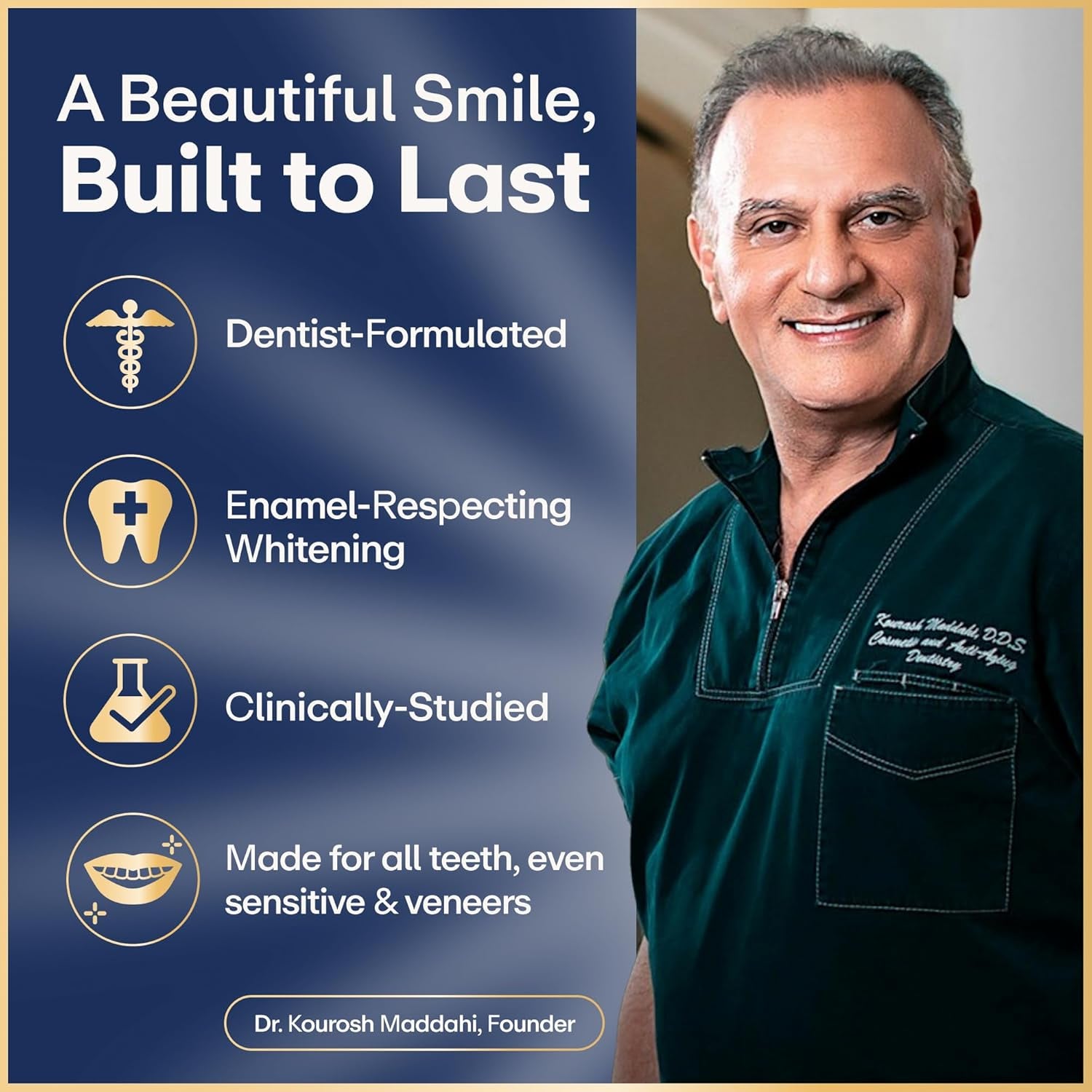 Teeth Whitening Strips Kit - 9 Treatments (1 Month) - Peroxide Free - Enamel Safe for Whiter Teeth - Whitening without the Sensitivity - Dentist Formulated - Sensitivity Free