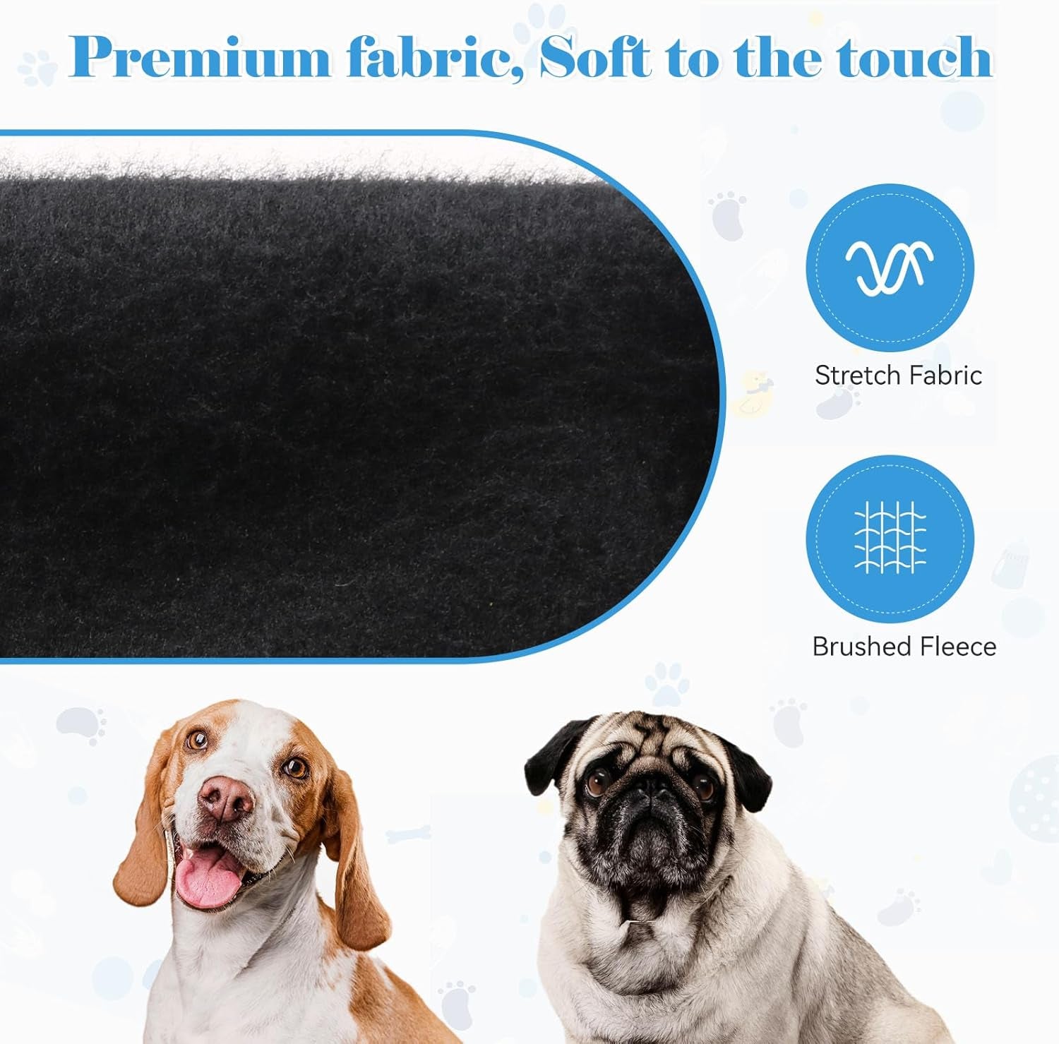 Dog Hoodie Dog Sweaters for Large Dogs Security Pet Sweater Soft Brushed Fleece Pet Clothes Hoodie Sweatshirt with Pocket(L)