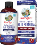 Daily Liquid Hair Formula | with 500 Mg Seszenbio™ + 2,500 Mcg Biotin | Vitamin C | Thicker, Stronger Hair for Women | Hair, Skin, & Nail Health | Collagen Production | 16 Fl Oz