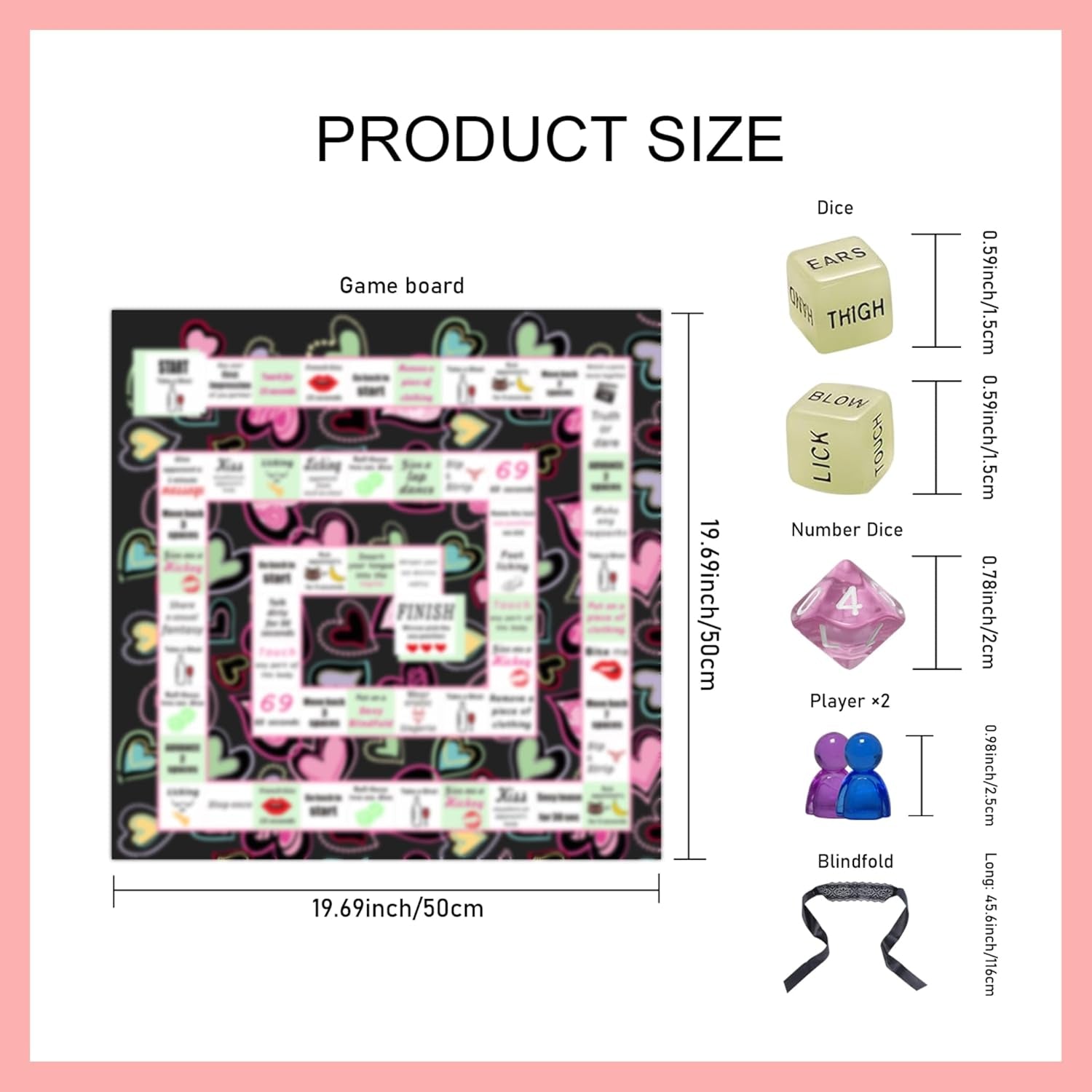 Couple Board Game for Date Night - Romantic Couple Games for Date Night Sex Games for Couples Sex Dice Game Sexy Board Games for Couples Sex Board Game for 2 Players