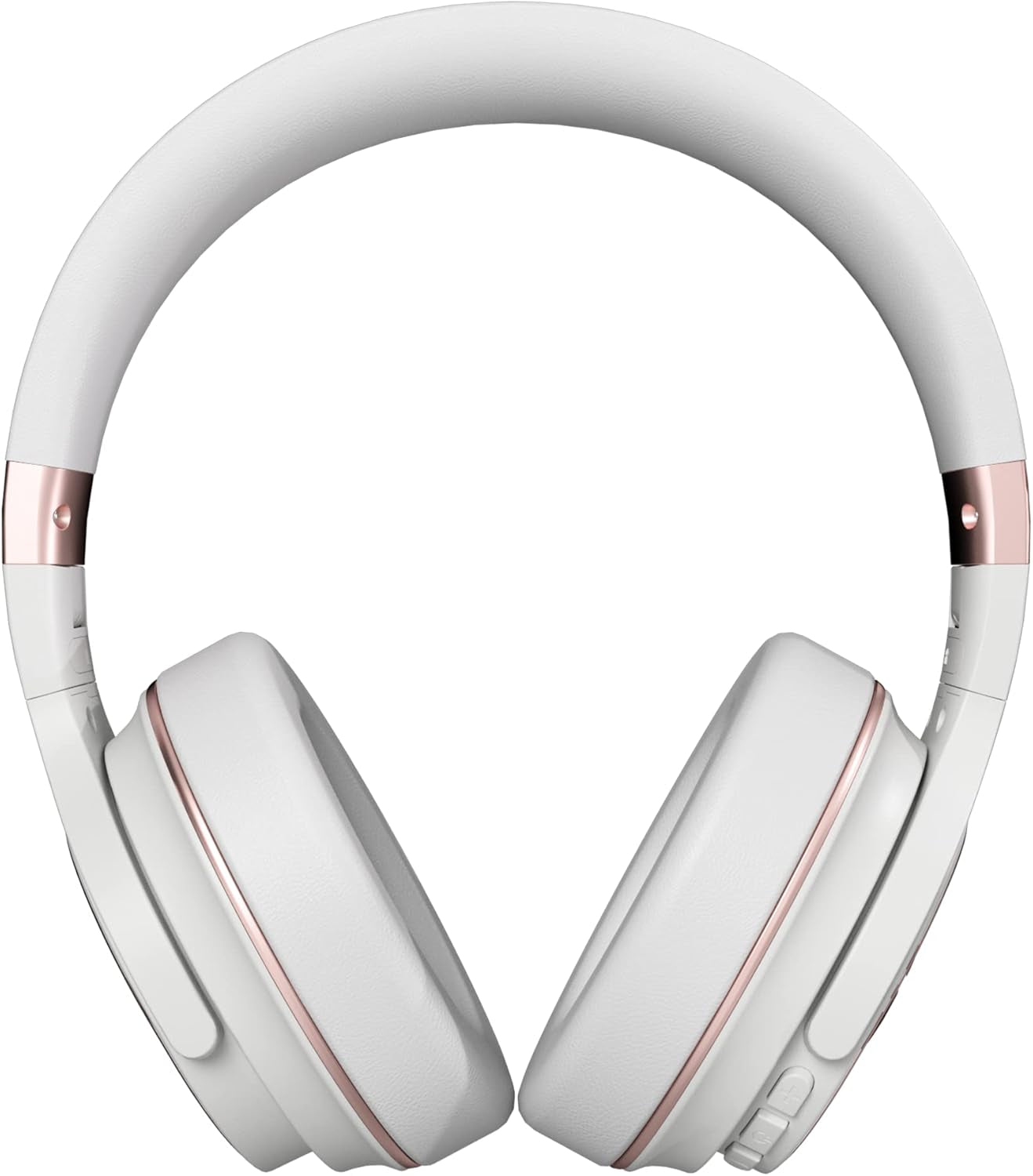 Everyday Bluetooth Headphones - over the Ear, Active Noise Cancelling Wireless Headphones + Awareness Mode, Bluetooth Headset with Mic, 40 Hours of Battery Life (Rose Gold)
