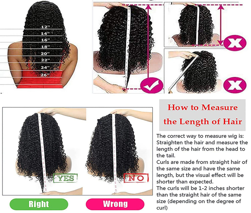 Headband Wig Deep Wave 12 Inch Human Hair Headband Wig Curly Hair Glueless Human Hair Wigs Machine Made No Lace Deep Curly Headband Wigs Natural Color